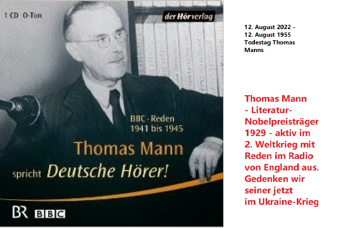 Thomas Mann BBC - Gedenken an seinen Todestag im Ukrainekrieg